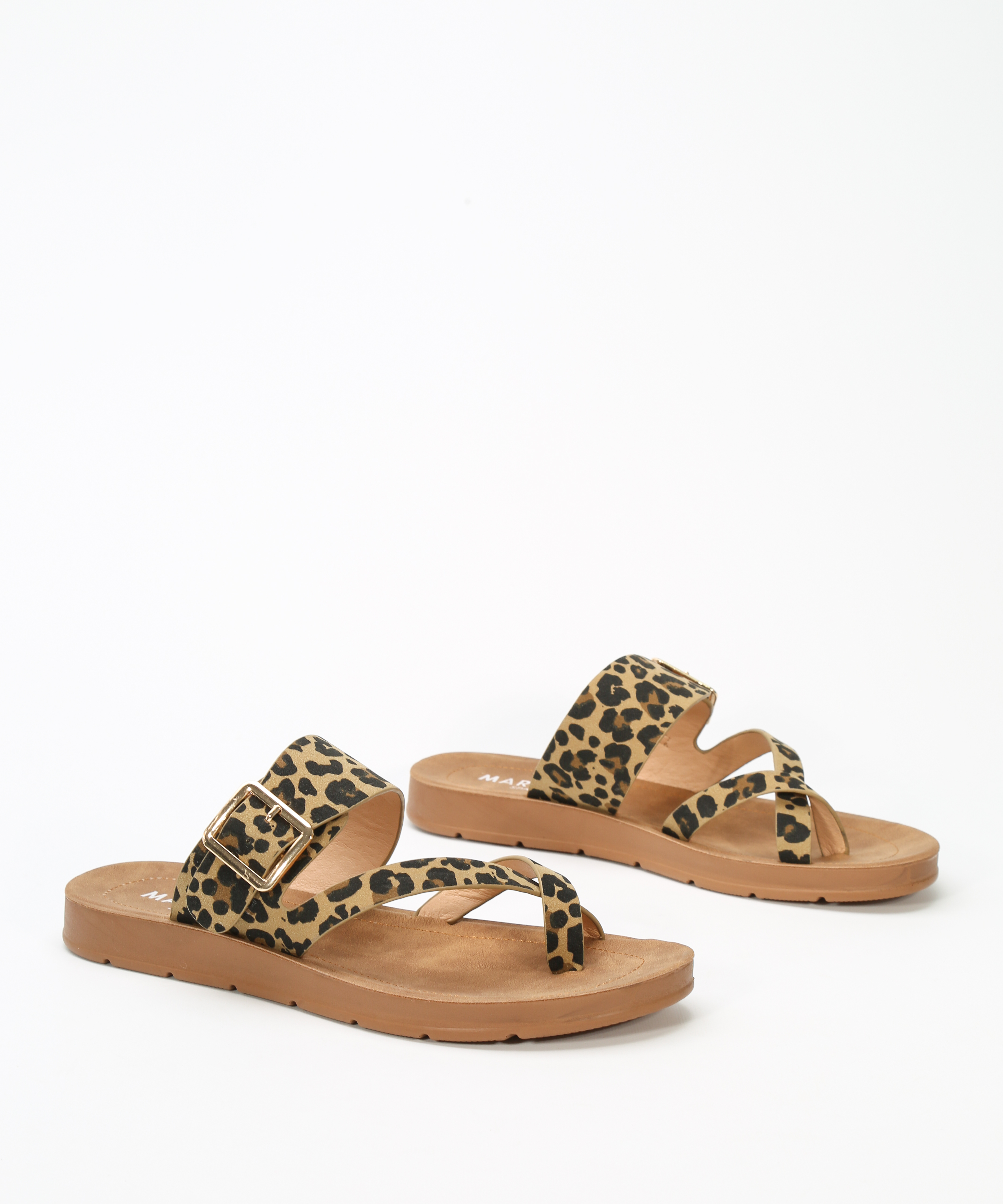 Sandalias planas animal print image number null